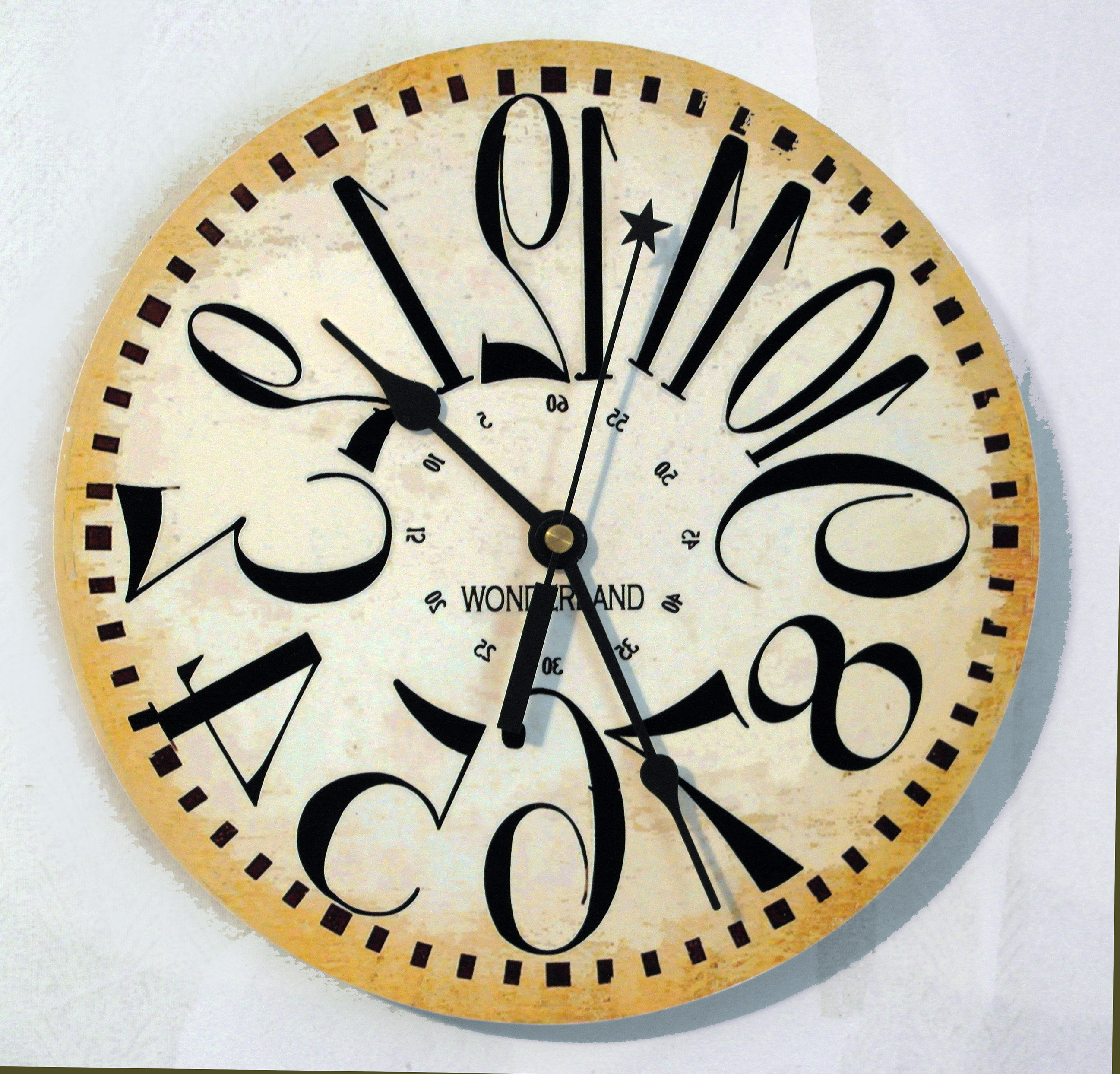 Backwards Clock Rustic Dial , 3 SIZES $36.00 to $52.00   